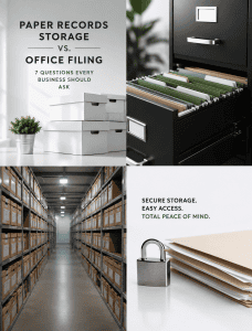 Paper Records Storage vs Office Filing - Which is right for you?